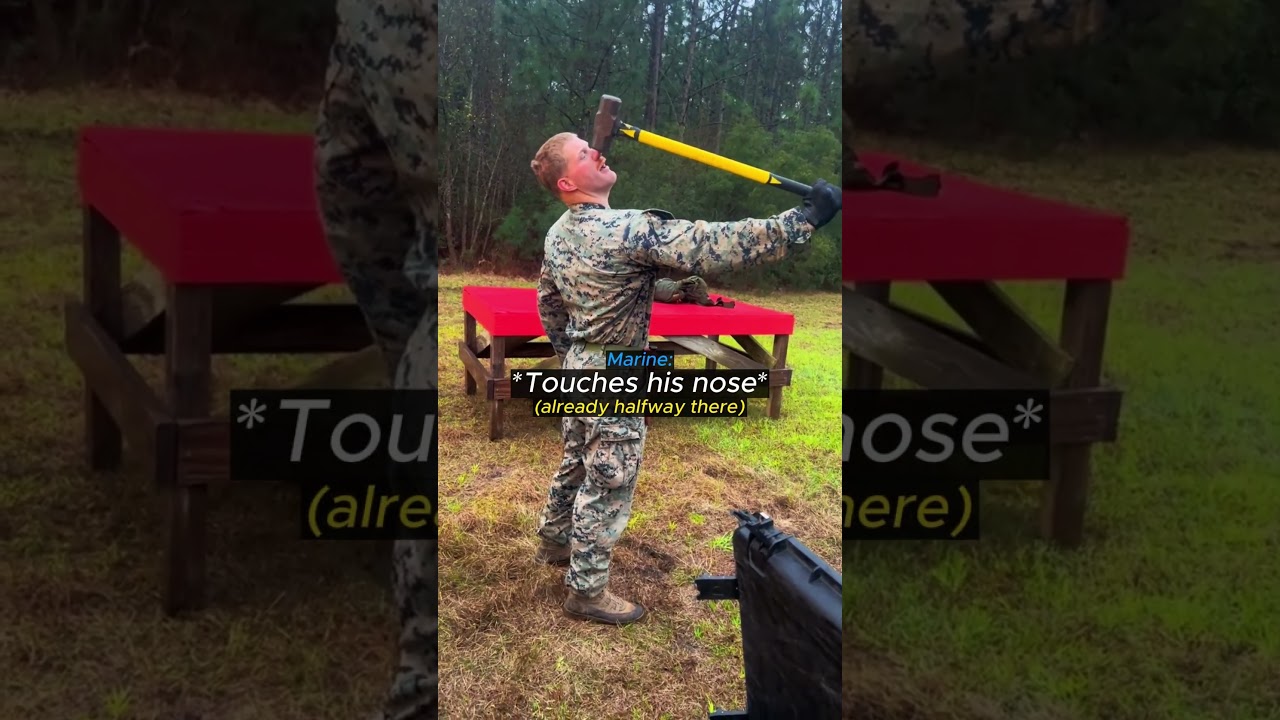 When Marines Attempt a Challenge 😂