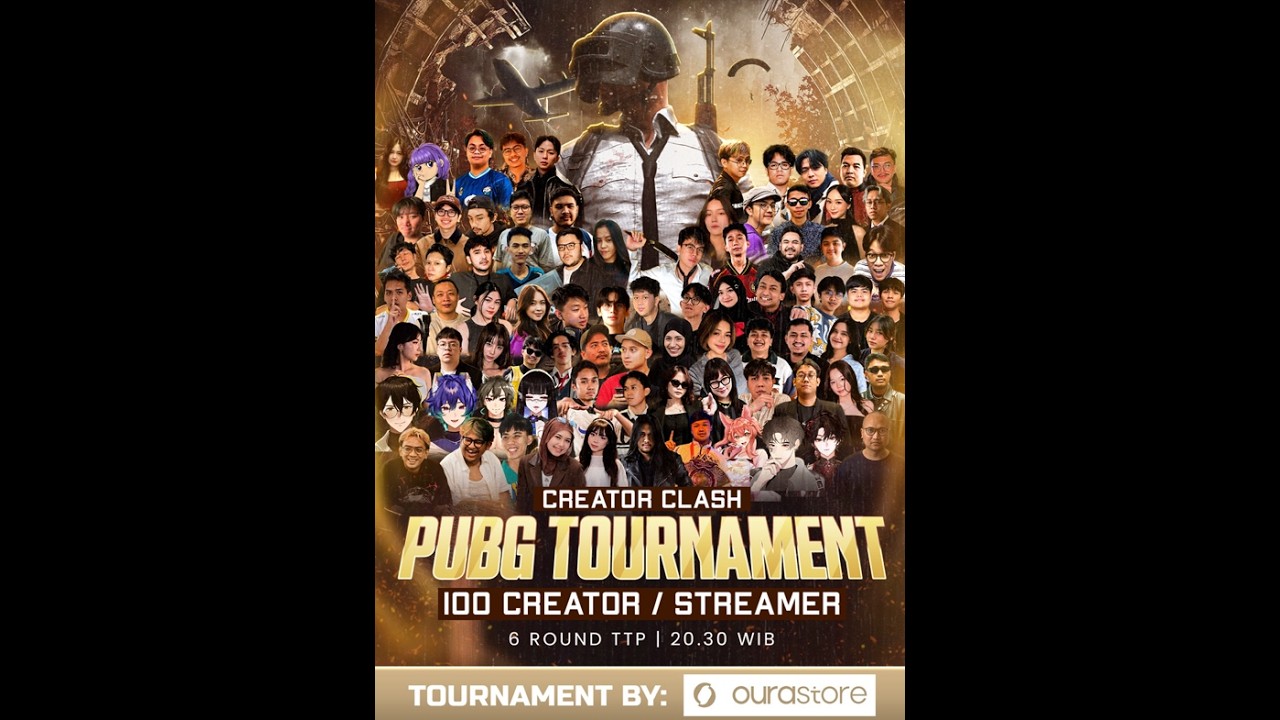 PUBG PC CREATORS RUMBLE - 100 STREAMERS! BY OURASTORE