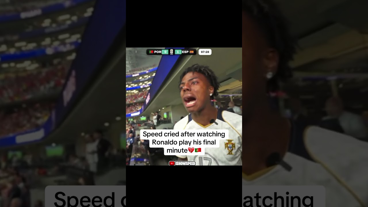 Speed crying 😭 #ishowspeed #fifa26 #ronaldo