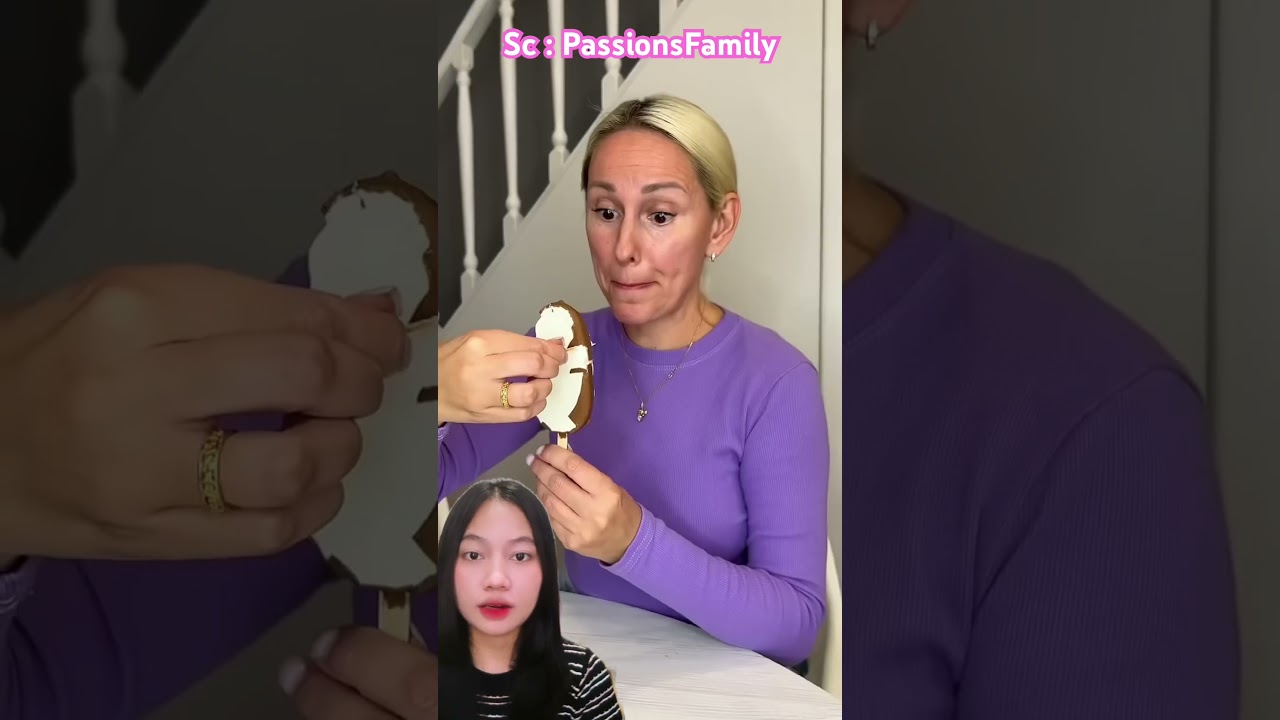 L0mba kupas eskrim mama vs papa⁉️ PassionsFamily