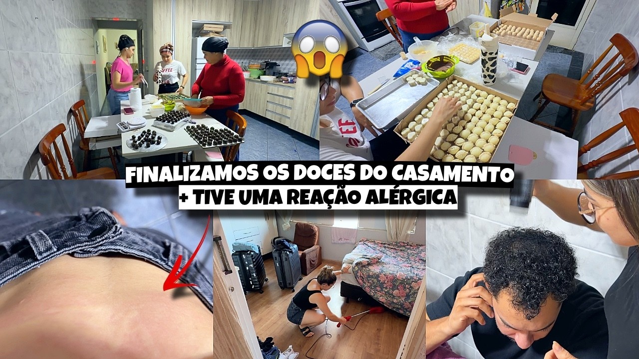 FINALIZAMOS MAIS DE 1.200 DOCES PRO CASAMENTO, ALERGIA NO CORPO e muito mais ❤️ -  Bruna Paula