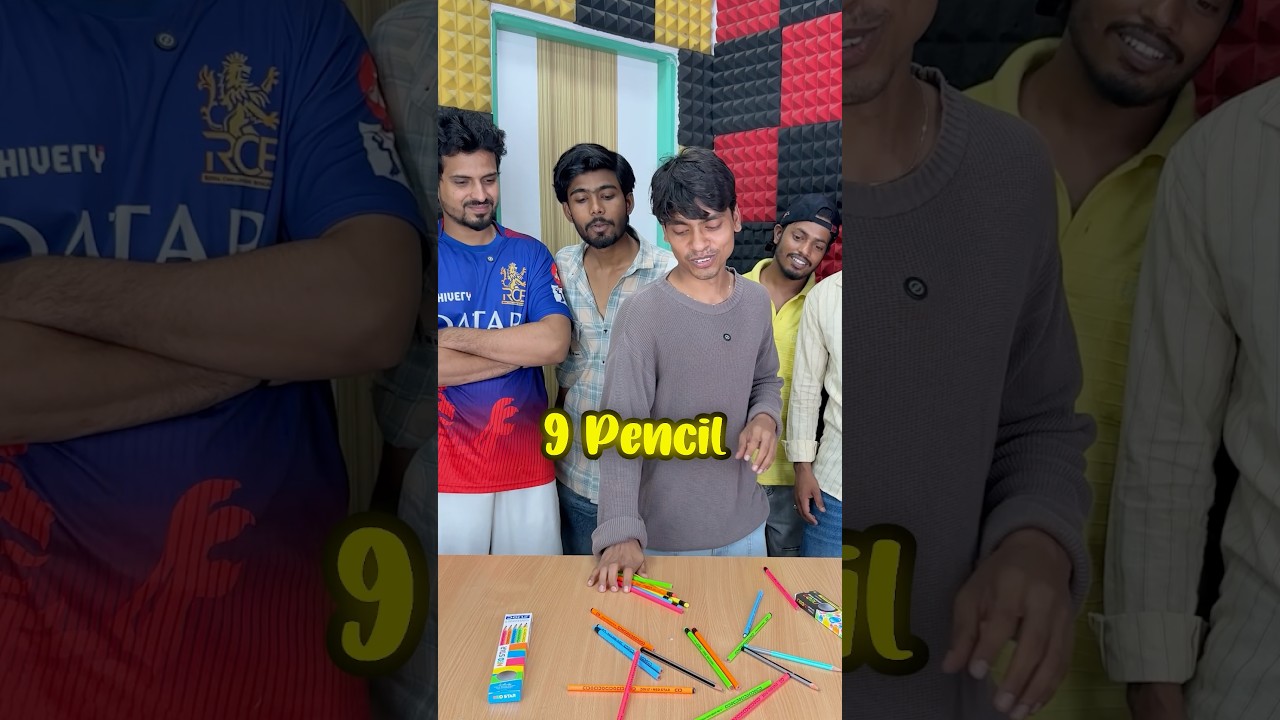 Maximum Pencils Breaking Challenge😄 #shorts
