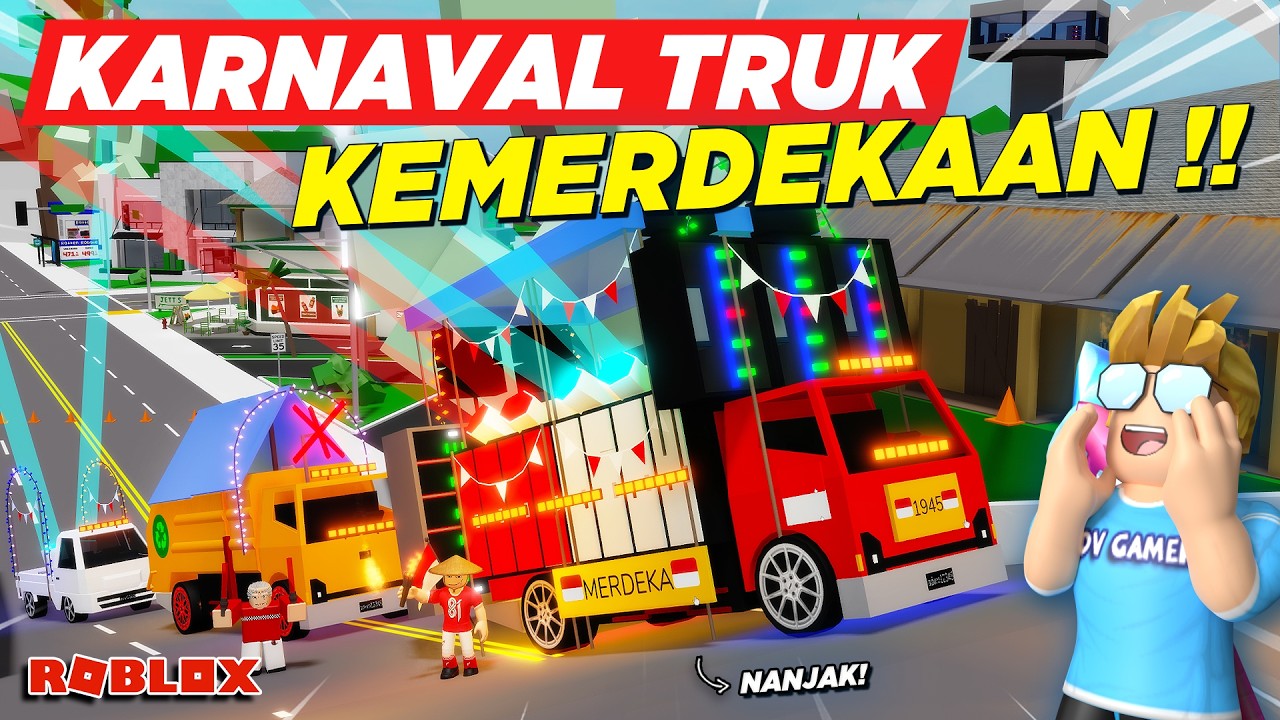 KARNAVAL TRUK RAKSASA HOREG MODIF VIRAL KEMERDEKAAN MALAH TRAGEDI !! ROLEPLAY TRUK - Roblox