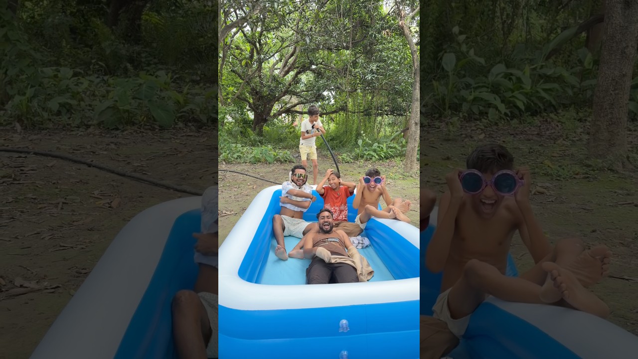 Chiku Ke Swimming Pool Me Pani Kab Aayega 😱 #shorts #ytshorts #viralvideo #swimming #pool