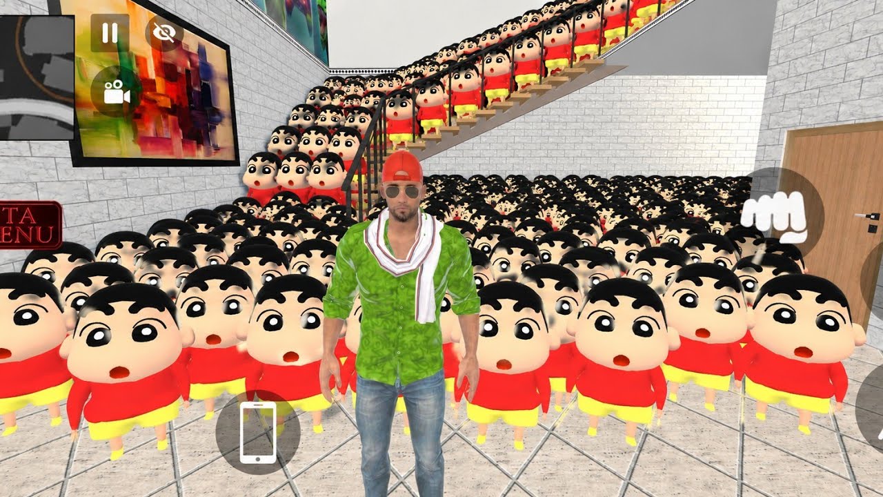 Franklin ke ghar mein bahut sare Shinchain a gaye 😱💥 Indian theft auto simulator 🔥