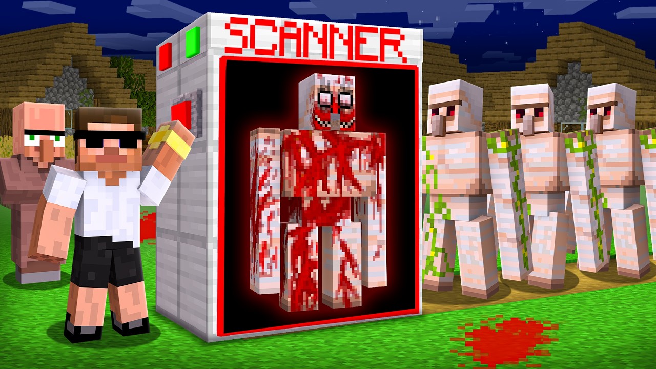 Using a SCANNER to Find SCARY GOLEM in Miencraft..