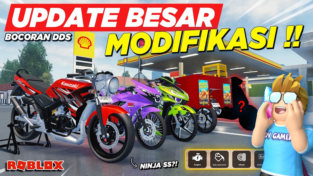 AKHIRNYA MOTOR DRAG NINJA SS DAN UPDATE BESAR MODIFIKASI RILIS !! BOCORAN DDS UPDATE - Roblox