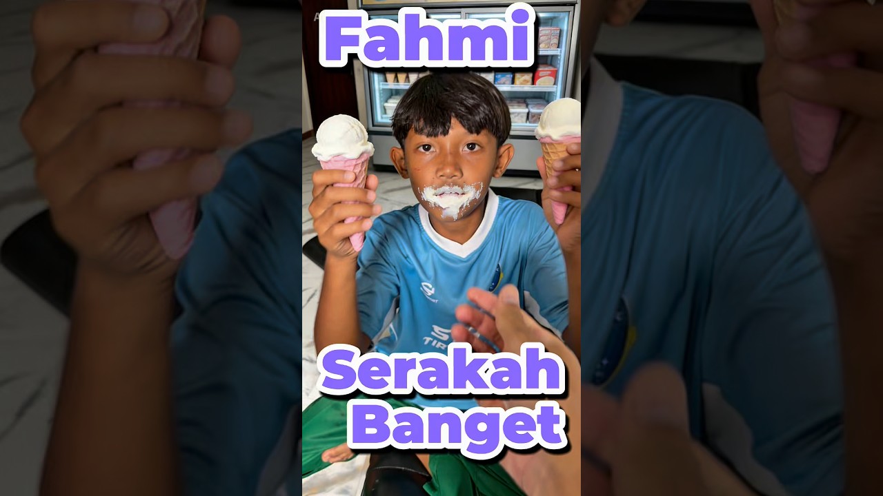Fahmi serakah banget guysss #anakdesa #minivlog #comedy #eskrim #serakah