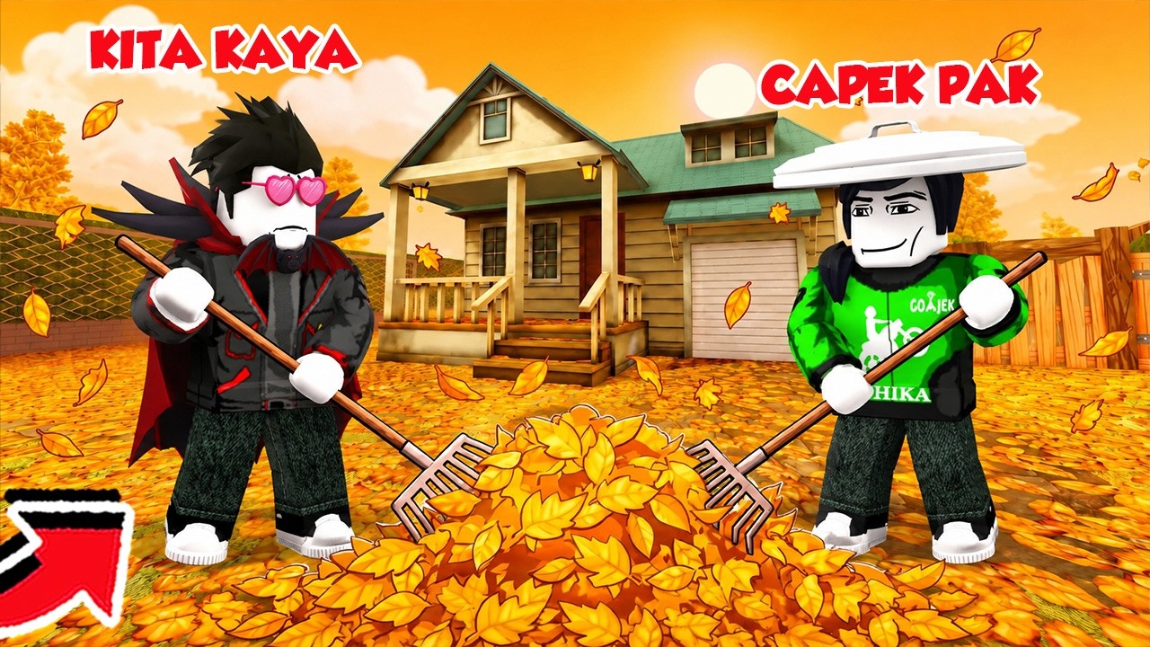 KITA BERSIHIN SEMUA DAUN UNTUK JADI KAYA DI ROBLOX!!!