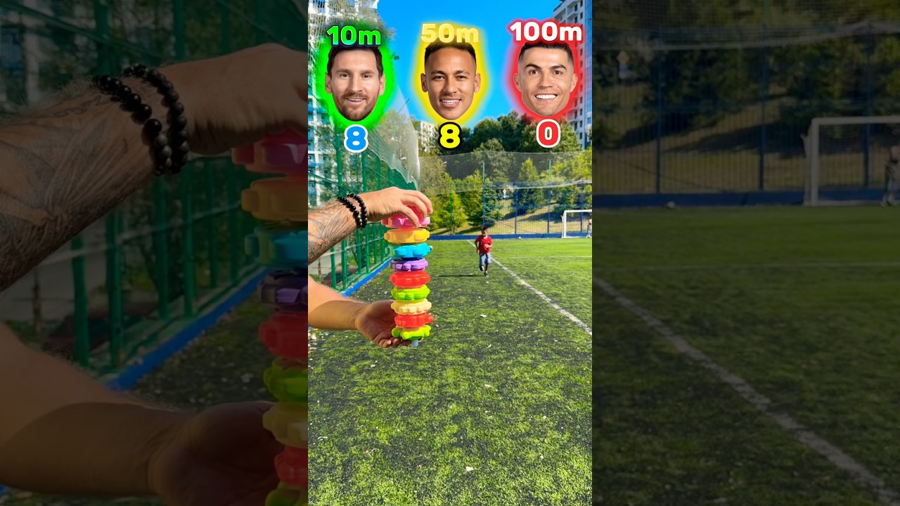 Messi Neymar Ronaldo ⚽️ WHO IS FASTER?