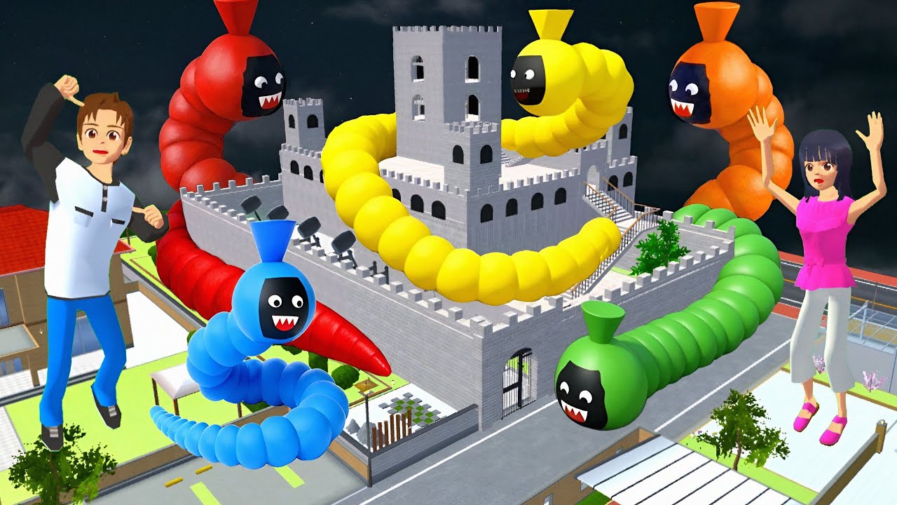 Yuta Mio Buat Benteng Raksasa Paling Aman Dari PASUKAN POCONG CACING RAINBOW 😱  