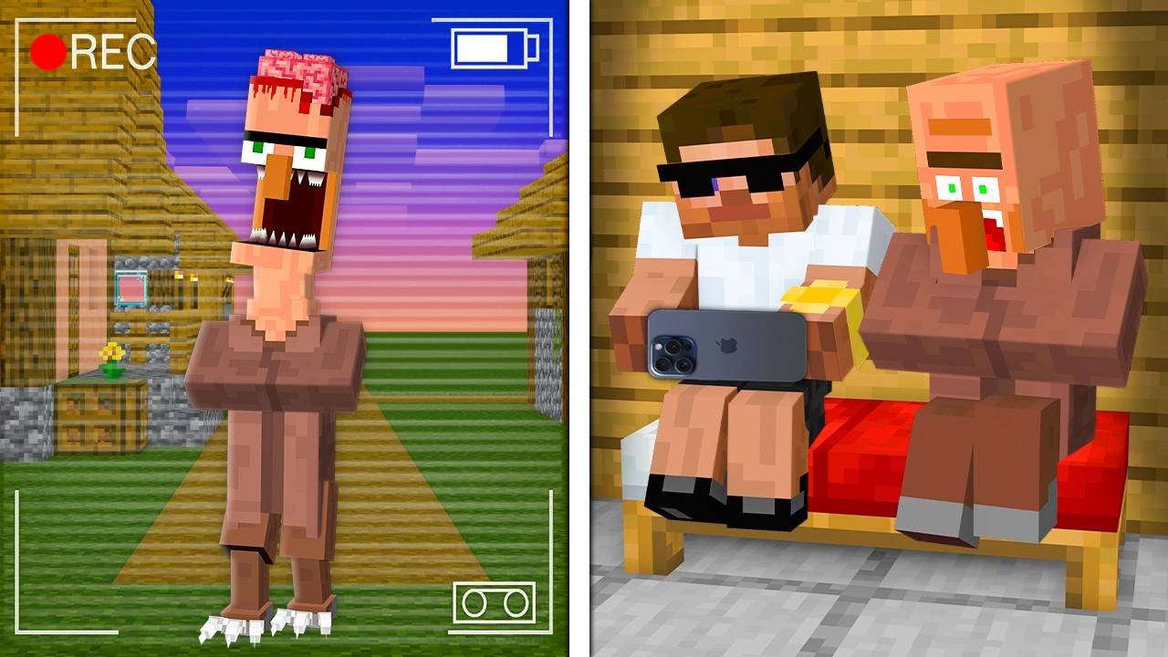 Doorbin Become Scary Monster in Minecraft..