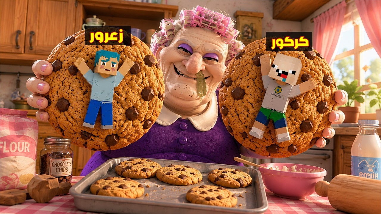 فلم ماين كرافت : العجوز الخطيرة سوف تاكل زعرور و كركور في لقمة واحدة ( احمد خائف ) 🔥😂