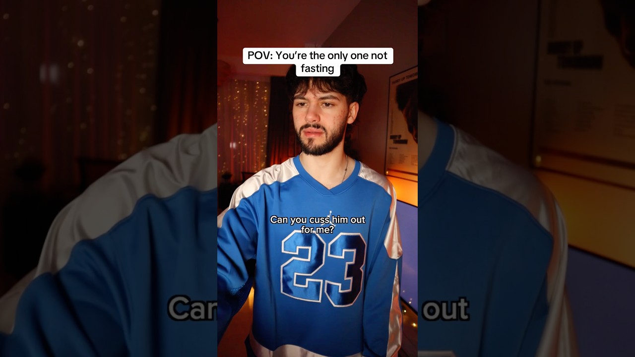 When you’re the only one not fasting 😭