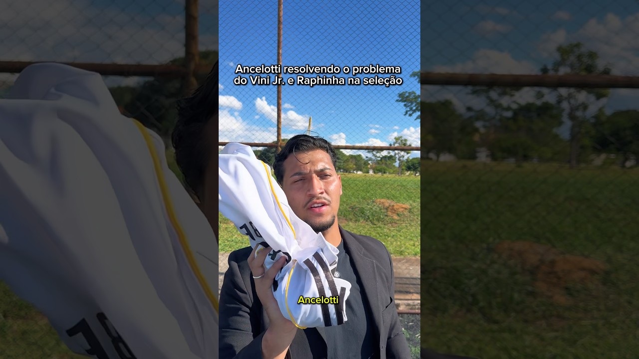 Ancelotti resolvendo o problema da seleção 😂 #humor #brasil