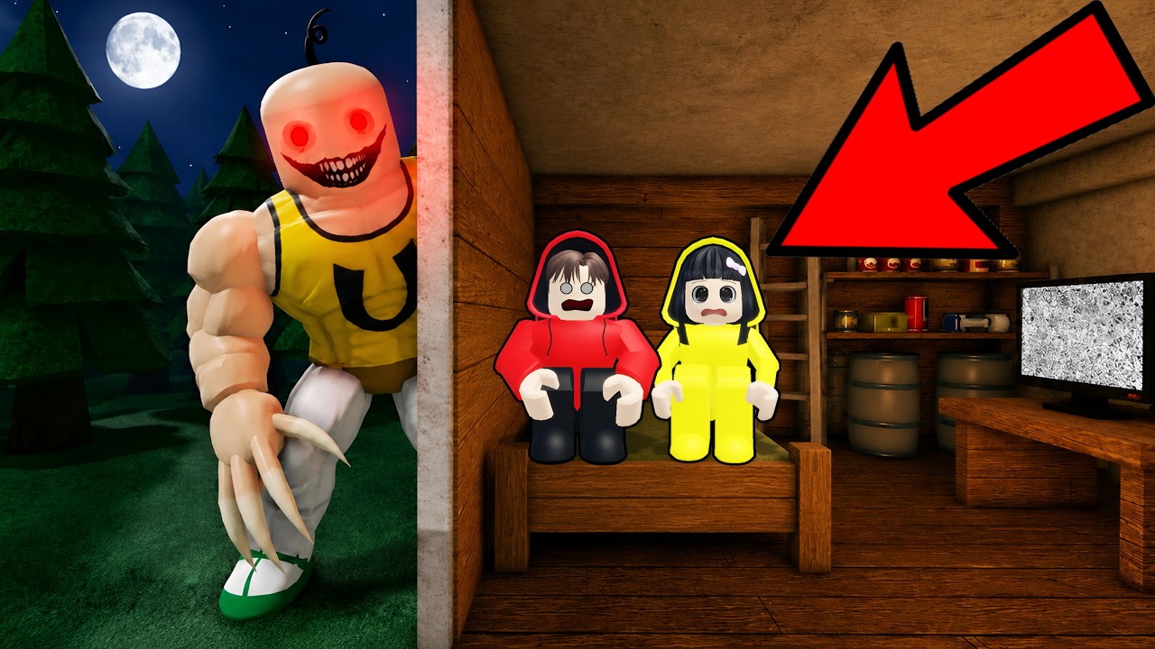 Yuta, Mio Dan Baby Celine Dikejar Upin Jahat Sampe Kedalam Bunker || ROBLOX