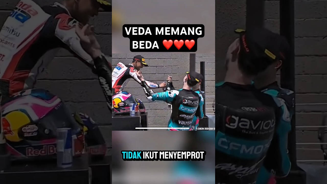 Momen Unik Veda Pratama di Podium Moto3 Brasil 💪🏼❤️