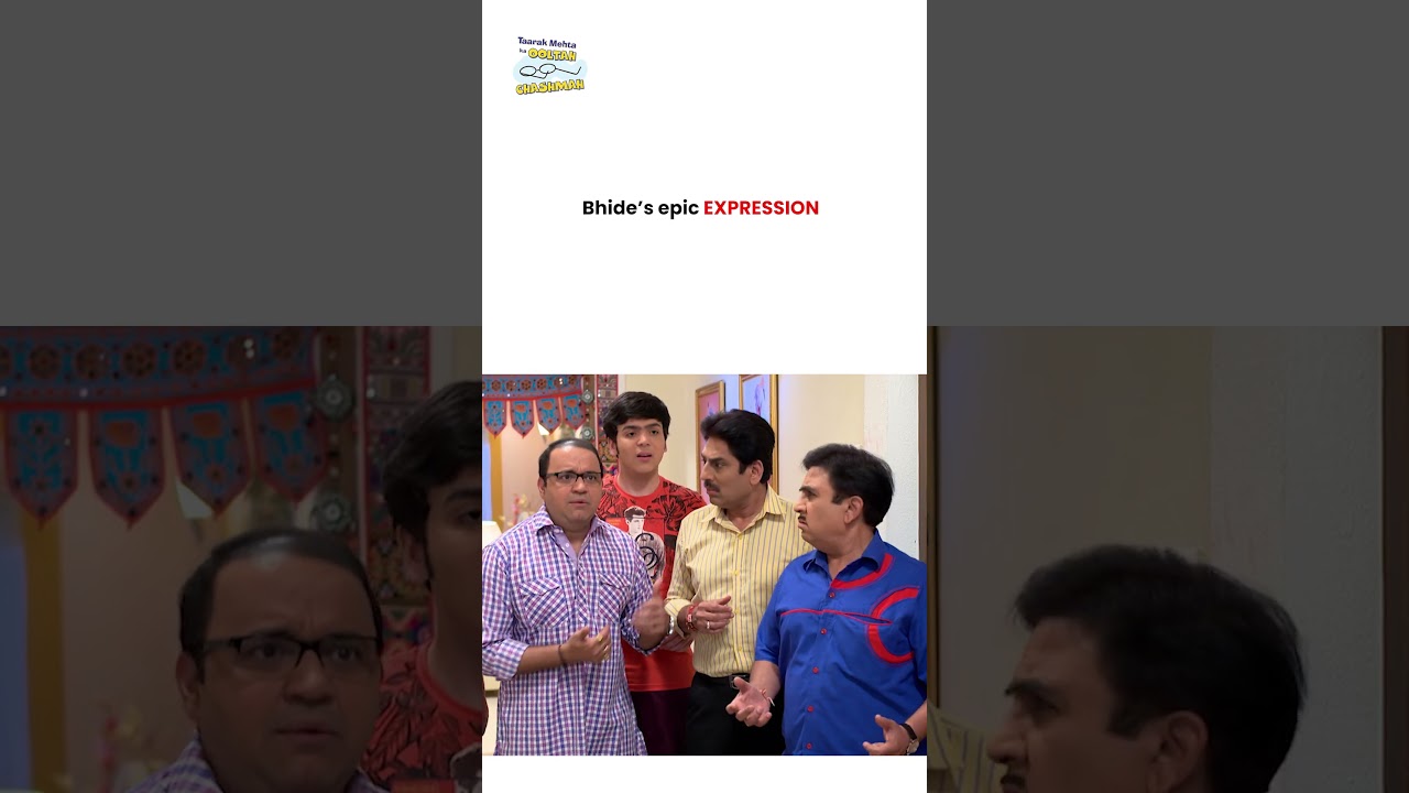 Bhide’s epic expression !  #tmkoc #jethalal #daya #funny #daya #comedy #daya