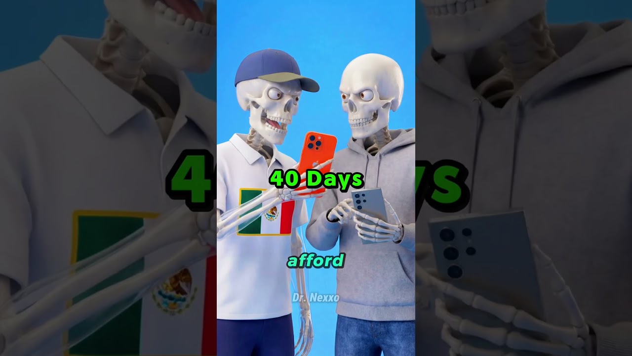 ¿How many workdays to buy an iPhone 17 in these countries?