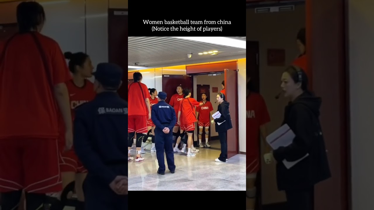chinese women basketball team 😲 #height #basketball #women
