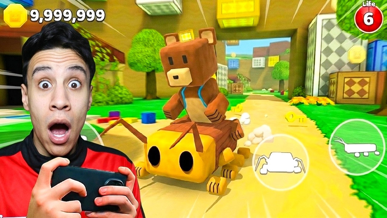 تحولت إلى صرصور في لعبة الدب الخارق Super Bear Adventure!!😱🔥