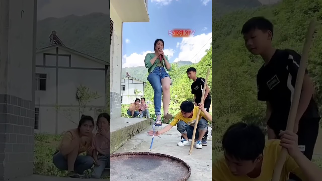 UÇAN KIZ 😱 #shorts  #funny #magic