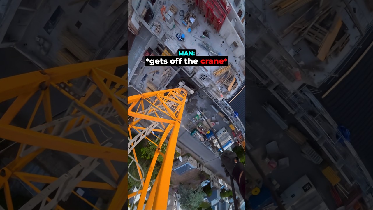 When Getting Off A Crane Goes Horribly Wrong...