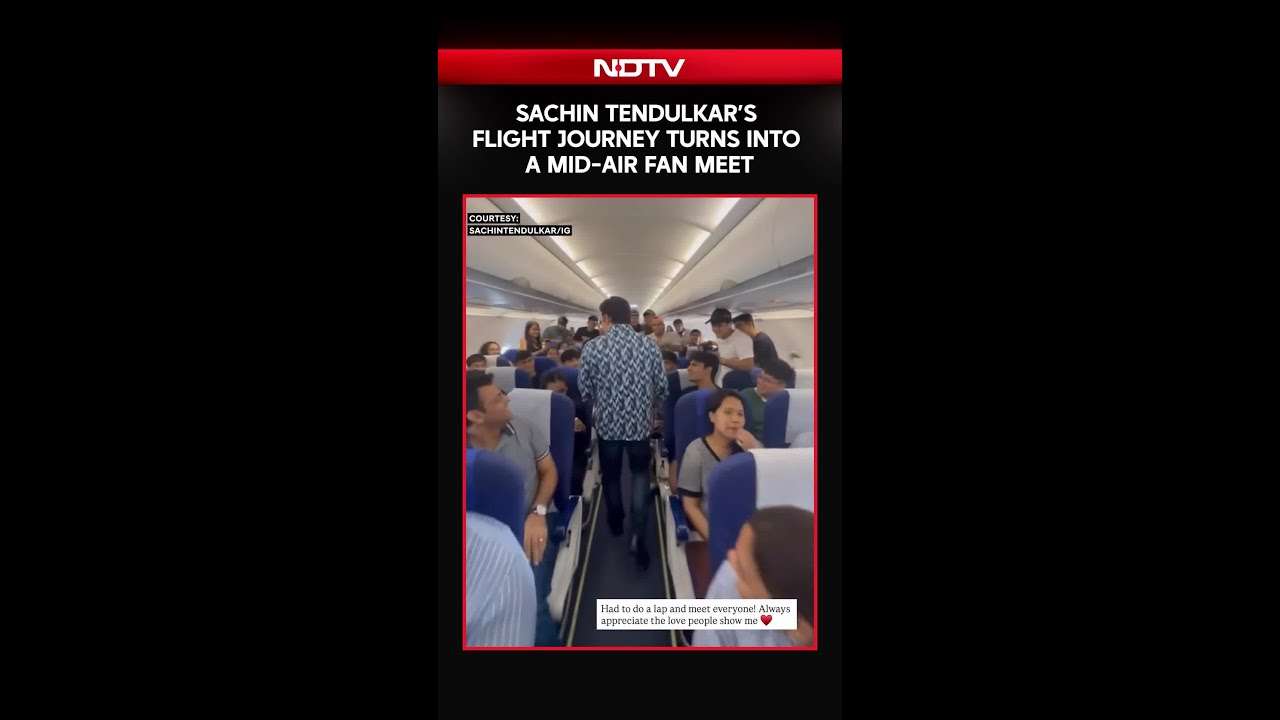 Sachin Tendulkar’s Flight Journey Turns Into a Mid-Air Fan Meet