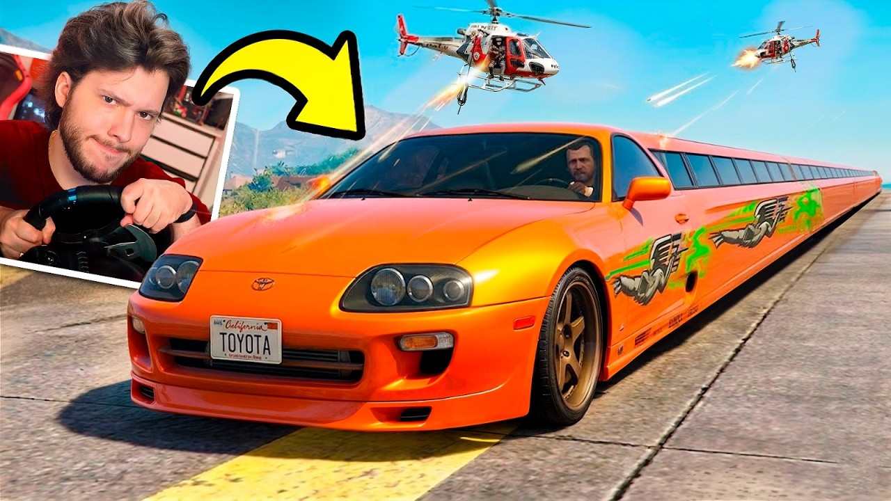 A Cada FUGA meu CARRO FICA MAIS LONGO!! (GTA 5 RP)