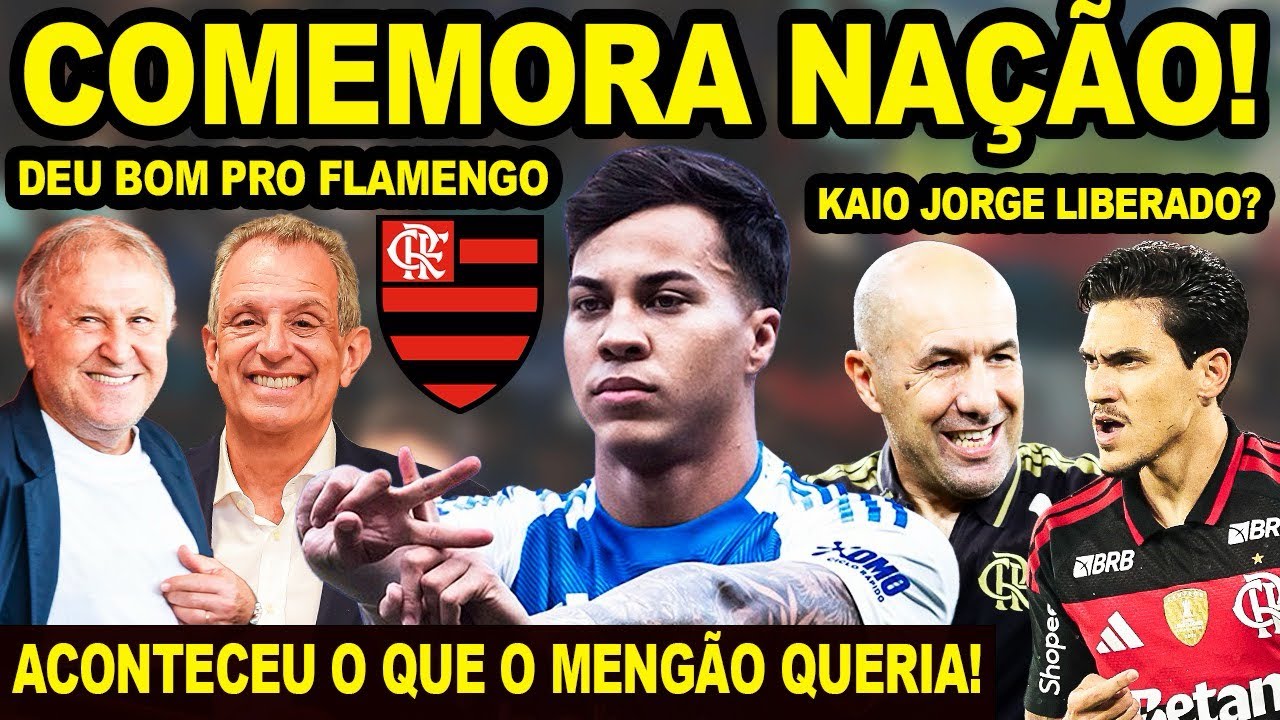 COMEMORA NAÇÃO! ACONTECEU OQUE O FLAMENGO QUERIA! KAIO JORGE SERÁ LIBERADO PRO MENGÃO? ATUALIZAÇÃO!