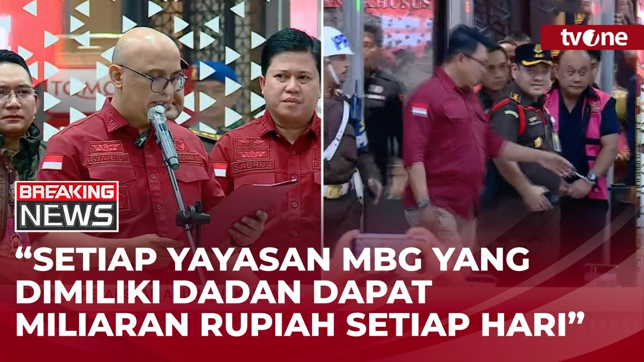 Konferensi Pers Kejagung Soal Kasus Korupsi Tata Kelola MBG Menjerat 3 Petinggi BGN | Breaking News