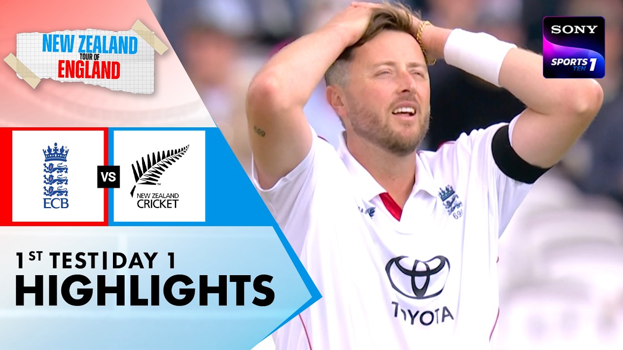 ENG vs NZ | 1st Test Day 1 | Highlights | New Zealand Tour Of England 2026