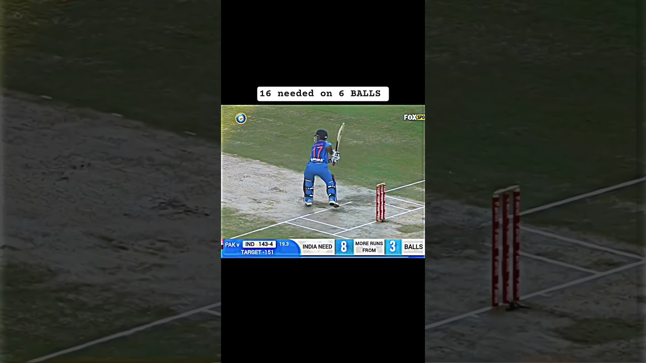 Pakistan vs India thriller match,, 16 needed on last over #cricket #cricketlover #dhoni