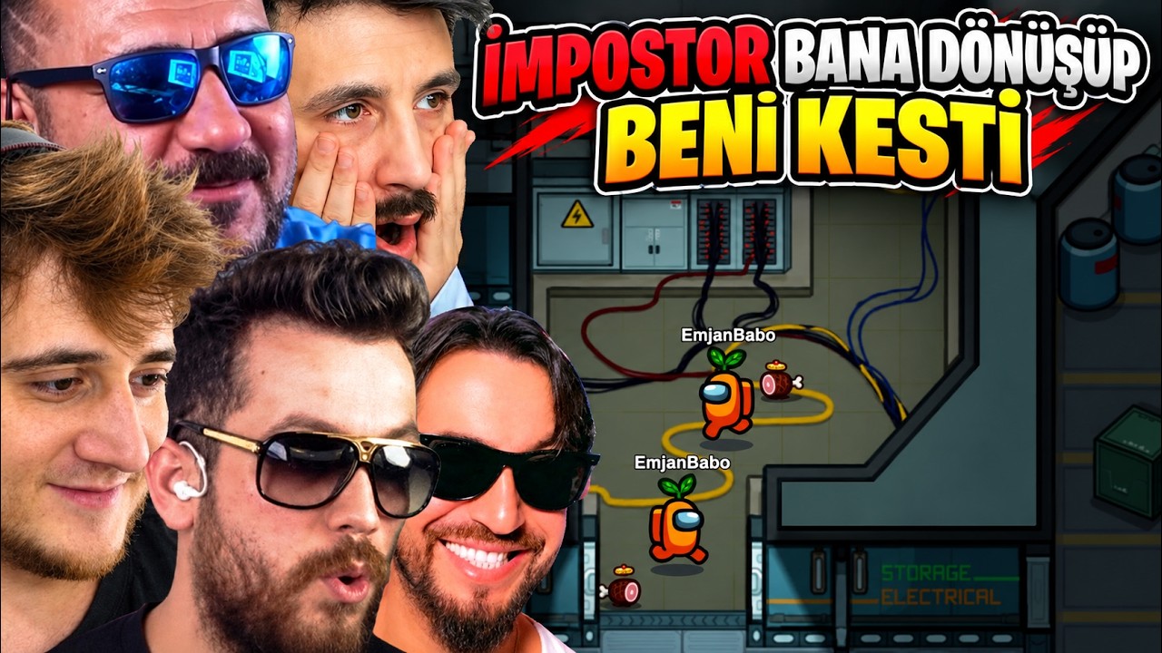 SELİM DEDE BENİM KILIĞIMA GİRİP BENİ KOVALADI 😂 ESKİ EKİPLE AMONG US !