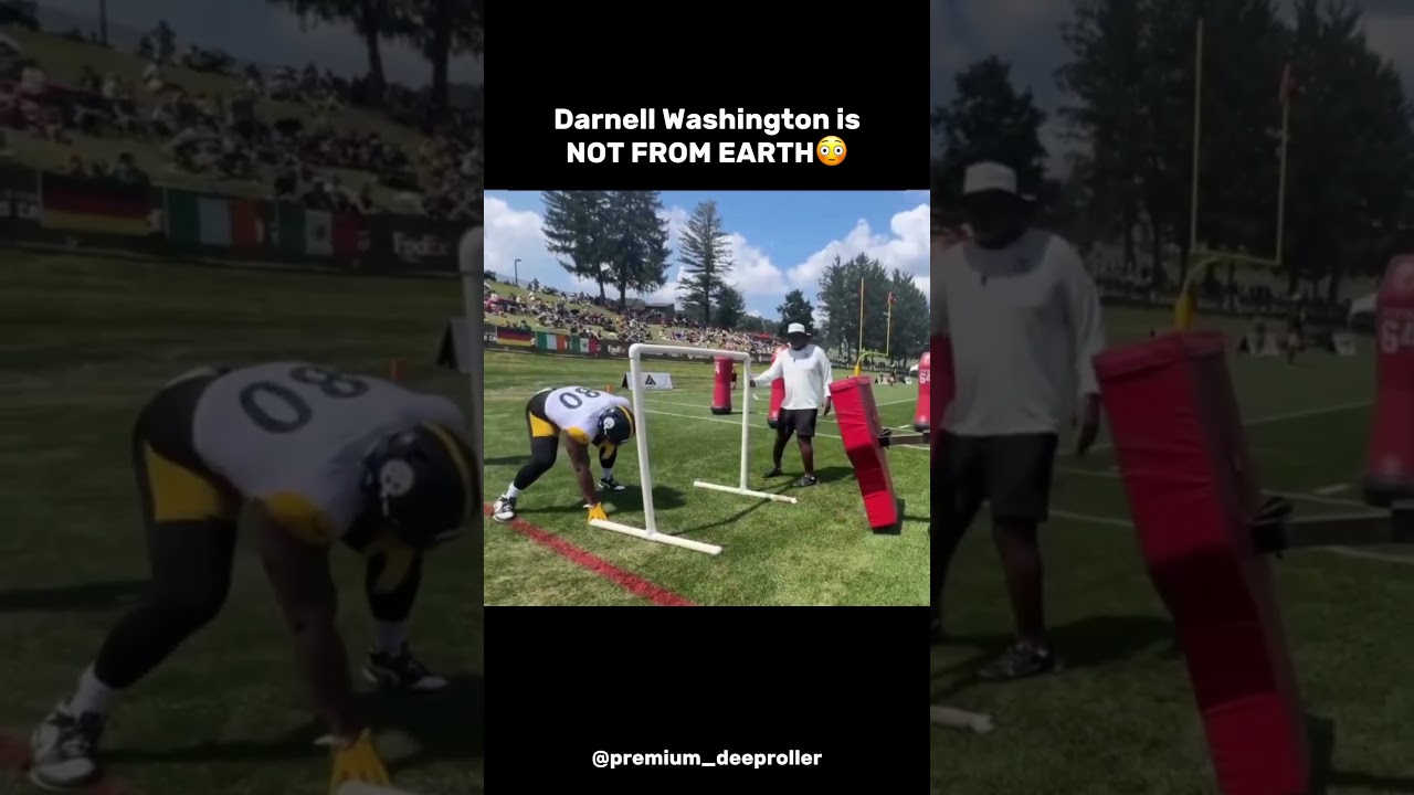 Darnell Washington is a MONSTER😳😱 #nfl #football #strength #strong #pittsburghsteelers #steelers