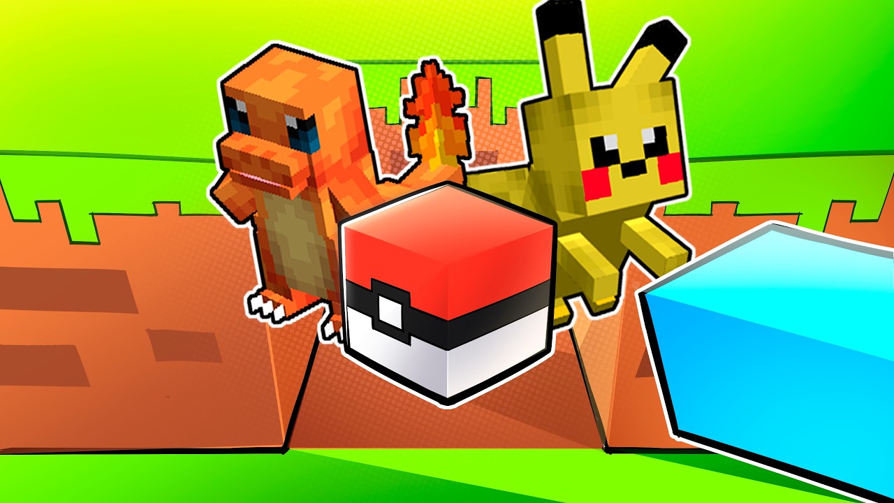 Todo Bloco que Eu Quebrar DROPA ITENS de Pokémon no Minecraft!