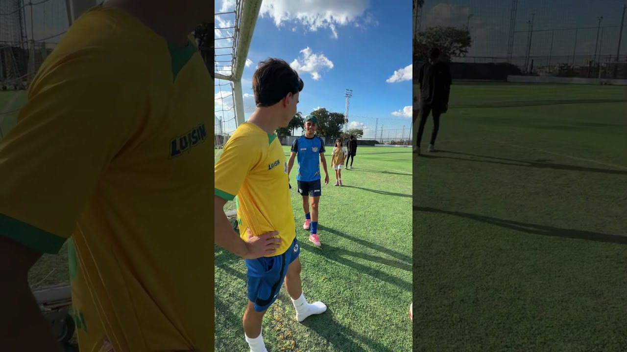 DESAFIO DOS TOQUES NO MINI GOL! ⚡ #shorts