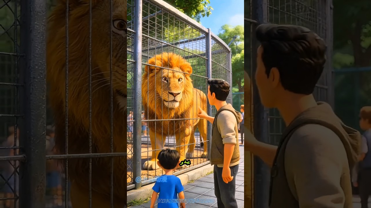 إطعام الأسد كان مكلفًا! 😱🦁 #shorts #arbic #funny