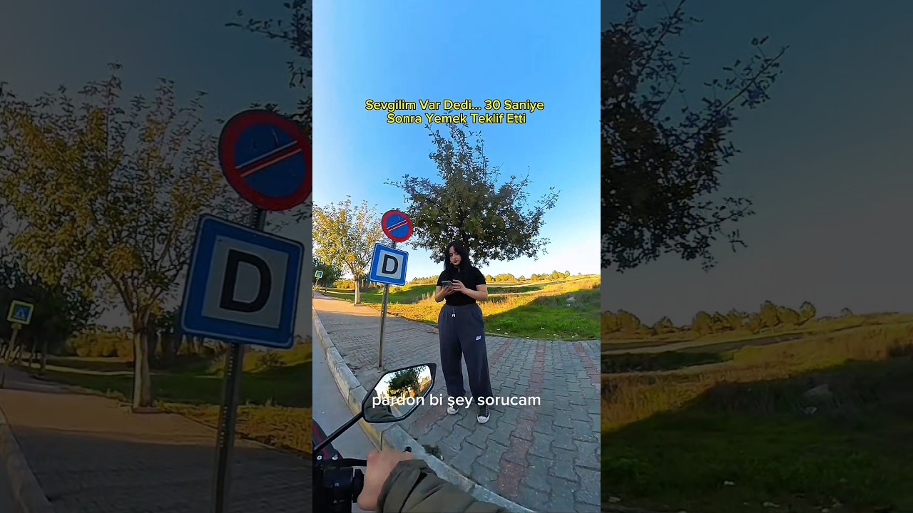 kızın tepkisi beni şaşırttı😱😂 #kız #motovlog #automobile #kurye #smartphone
