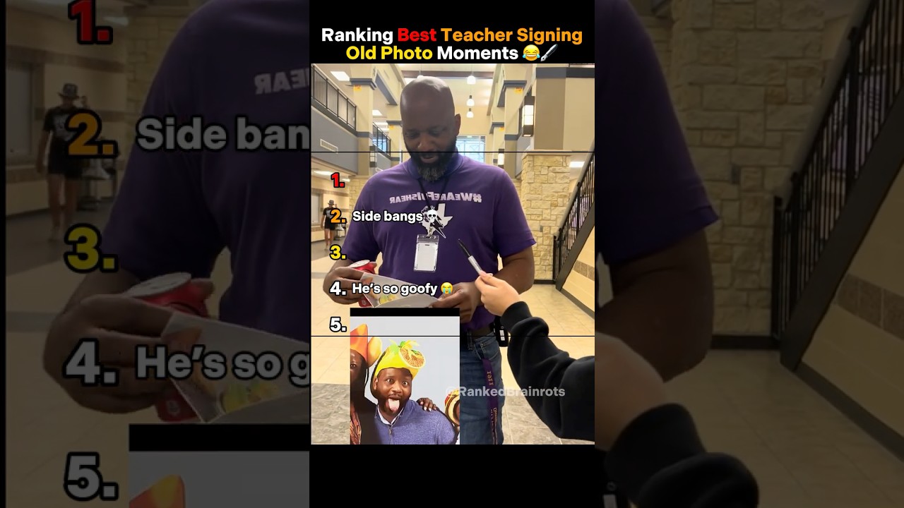 Ranking Best Teacher Signing Old Photo Moments (Teachers vs Their Old Photo!) 😂🖋️