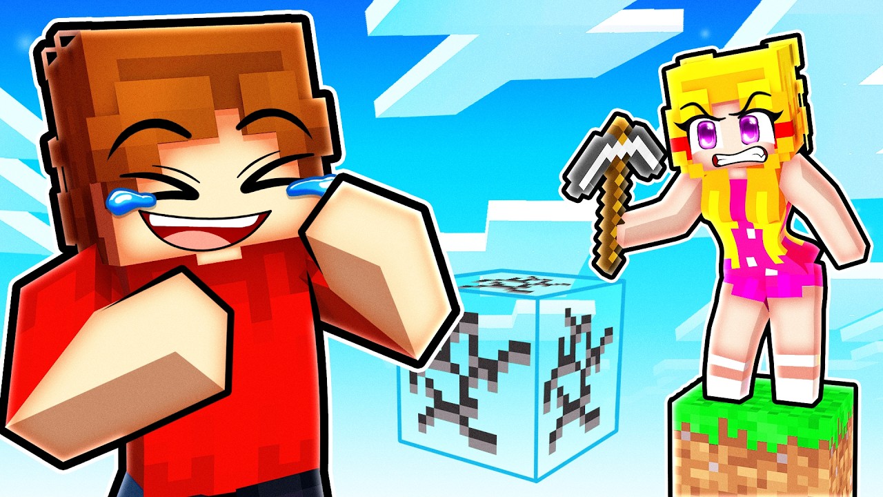 I Trapped My Friends on a FAKE ONE BLOCK!