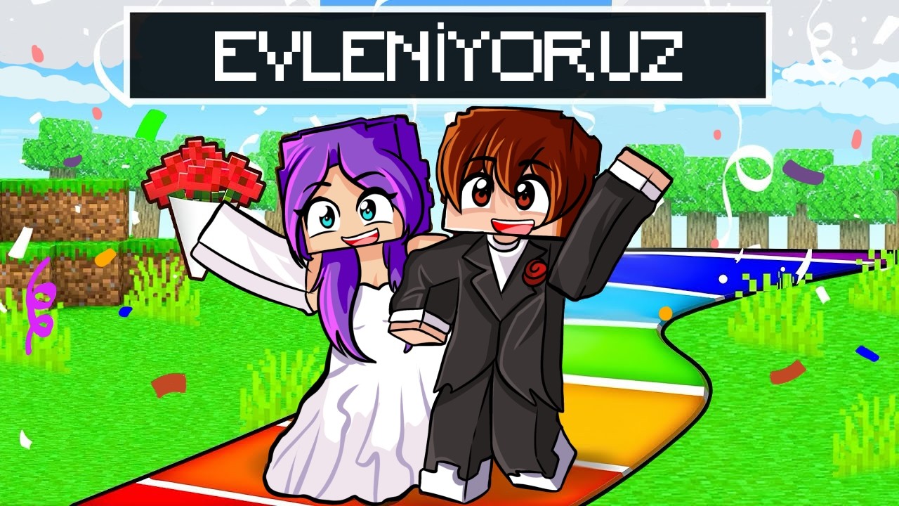 LİA ile MONİ EVLENİYOR! - Minecraft