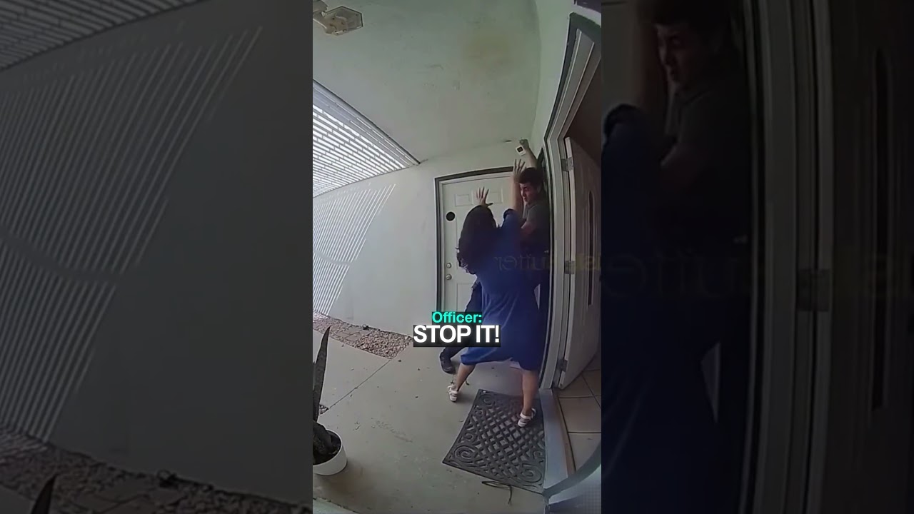 Doorbell Camera Captures Suspect Attacking Officers - Published by CopZone