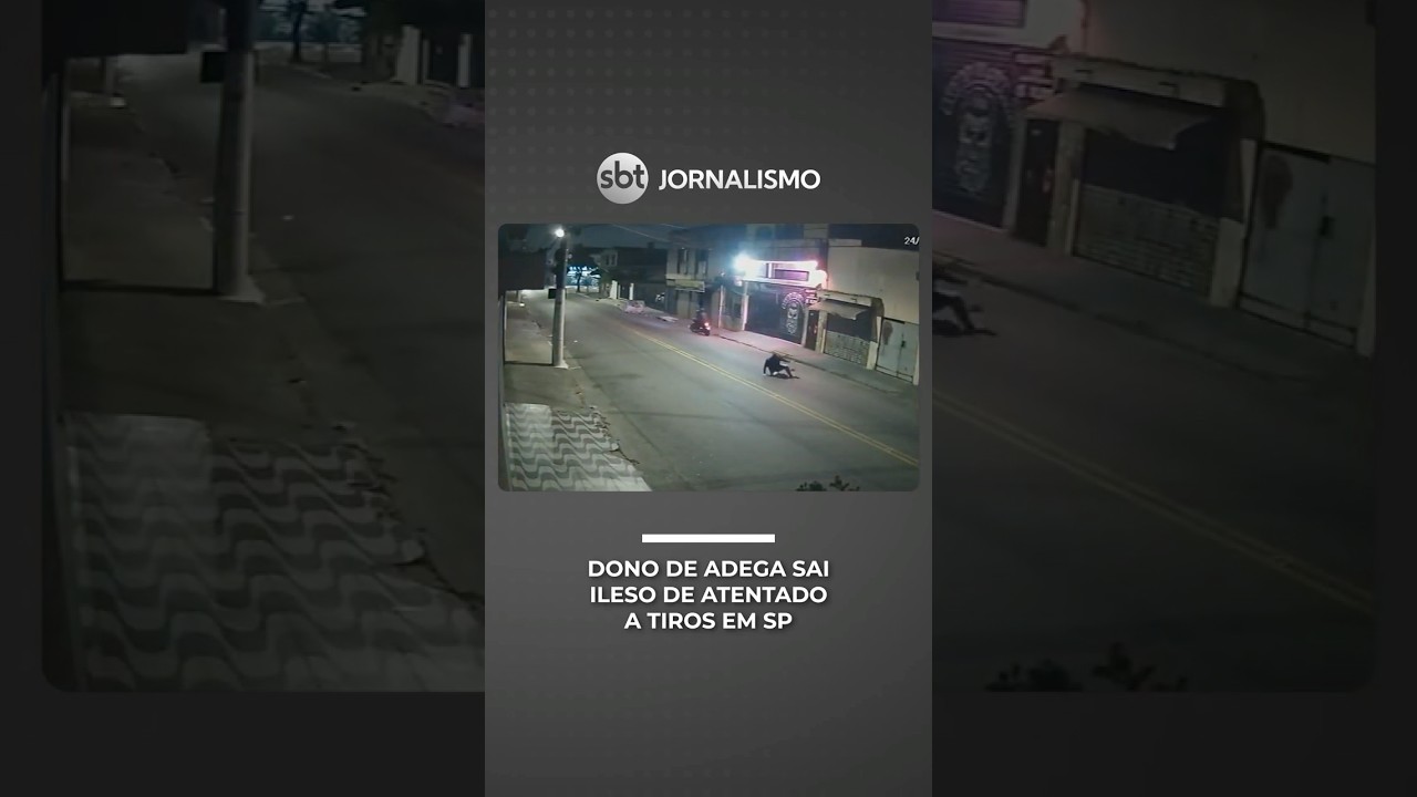 Dono de adega escapa de atentado a tiros; vítima relata ameaças após demissão | #SBTNotícias
