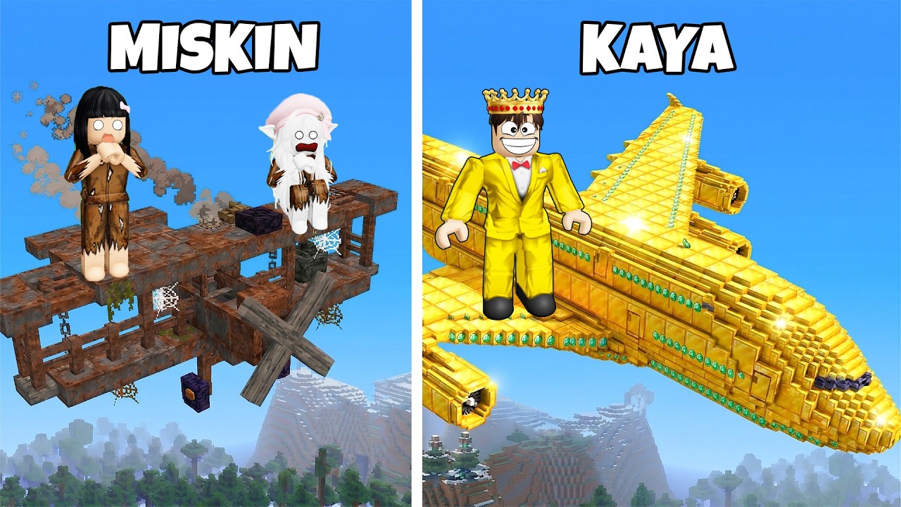 Yuta Mio Dan Baby Celine Battle Buat Pesawat Miskin Vs Pesawat Kaya | ROBLOX