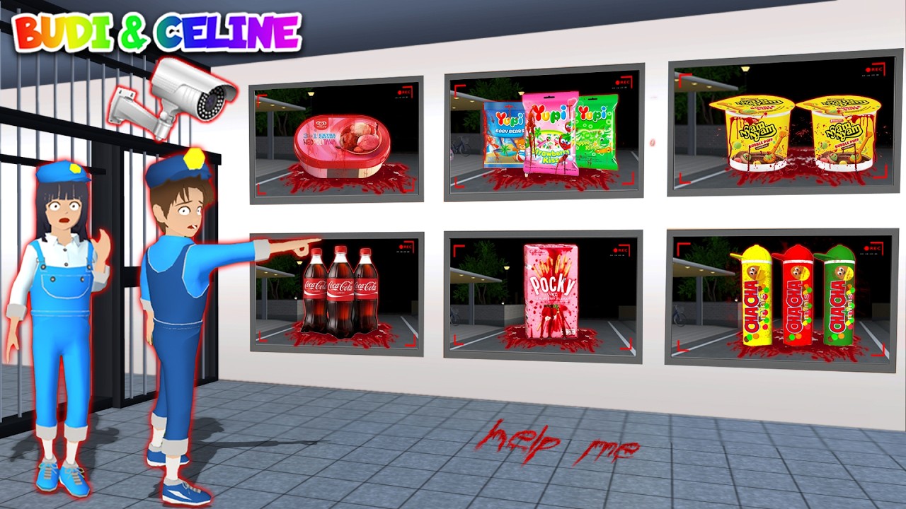 Yuta Mio Panik Buat Banyak CCTV Pantau Yupi, Pocky, Nyam Nyam, Es Krim Kotak Berdarah DiKota Sakura😱