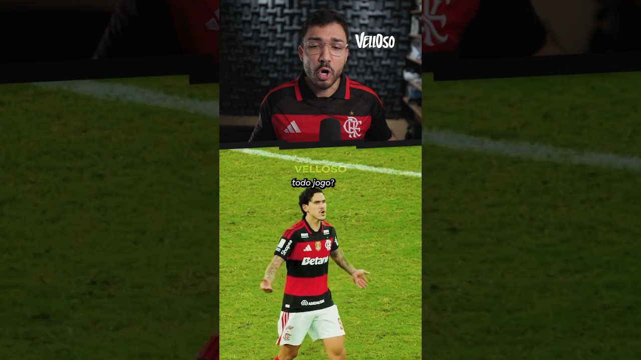 Leitura labial de Pedro reclamando ao ser substituído após fazer o gol do Flamengo x Bragantino