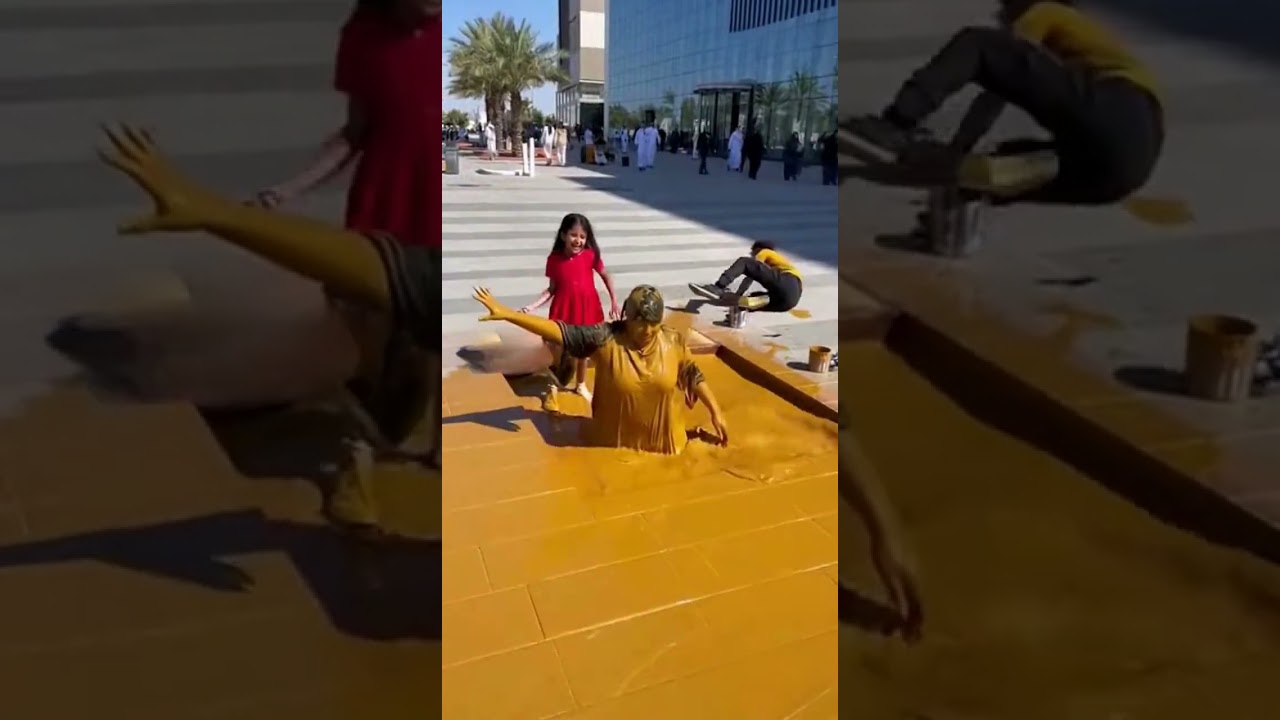 أغرب مطاردة في شارع دبي... والسبب رسمة! 😱 #اكسبلور #ضحك #دبي #shortsvideo