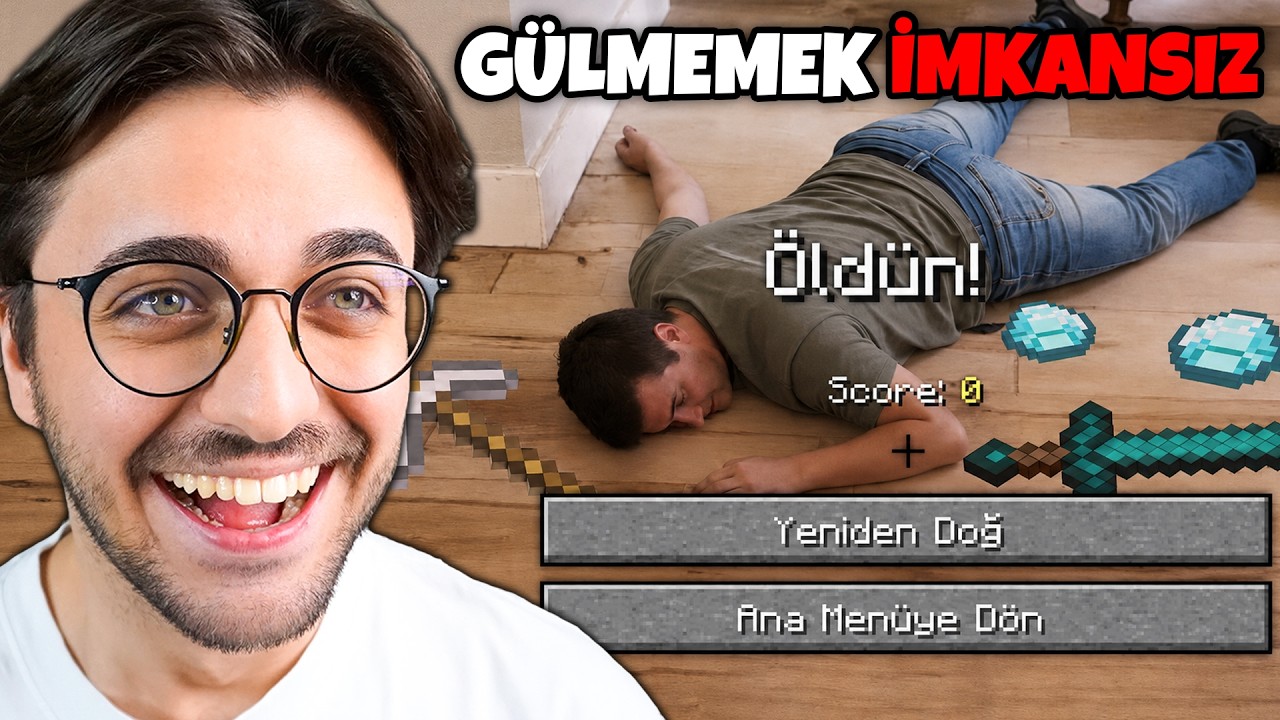 MİNECRAFT AMA İMKANSIZ GÜLMEME CHALLENGE ! (ÖDÜLLÜ)