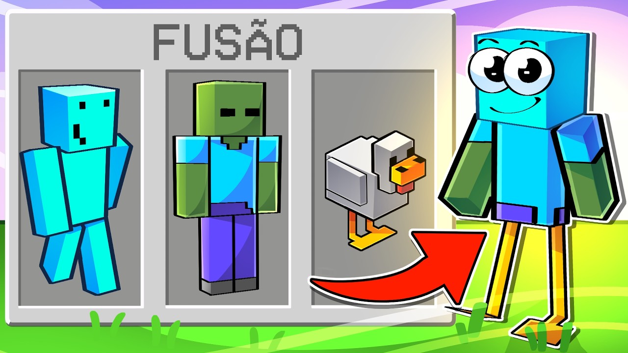 Sobrevivi na Civilização da Fusão no Minecraft!